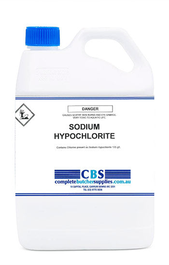 SODIUM HYPO 5LTR (BLEACH) 12% – Complete Butcher Supplies