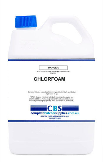 CHLORFOAM-GEL 5LTR LIQ BLEACH(33502) – Complete Butcher Supplies