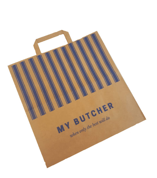 BLUE STRIPE PAPER BAG(200)(320x330x170m)