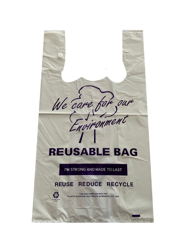 REUSABLE WHITE LGE BAGS(1000)S12TA – Complete Butcher Supplies